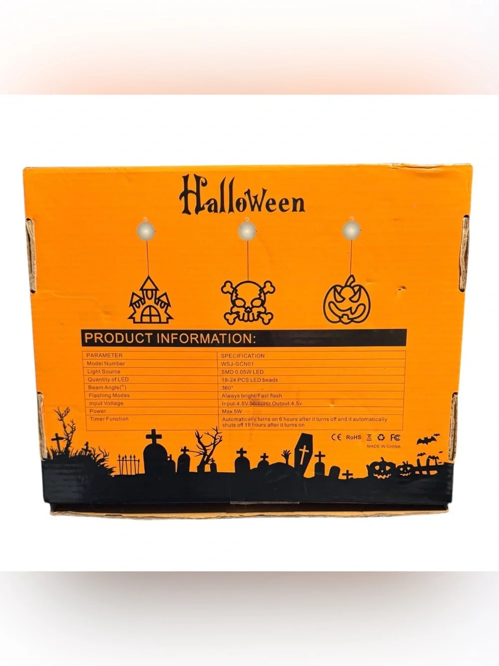 🎃 Halloween Window Silhouette Lights. Haunted House, Skull/crossbones, pumpkin